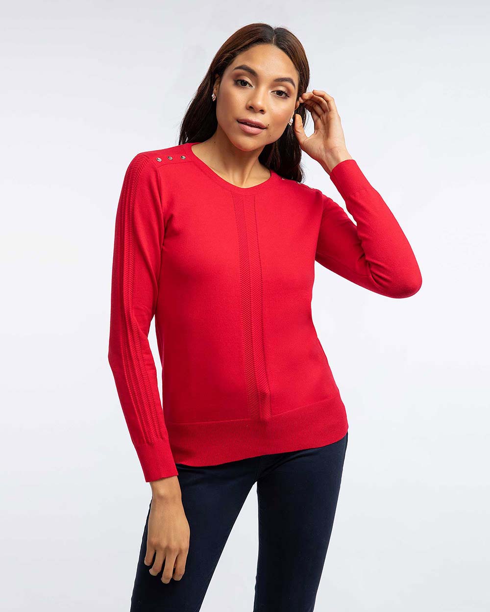 Topitop Chompa Ligera Mujer Rojo - topitop
