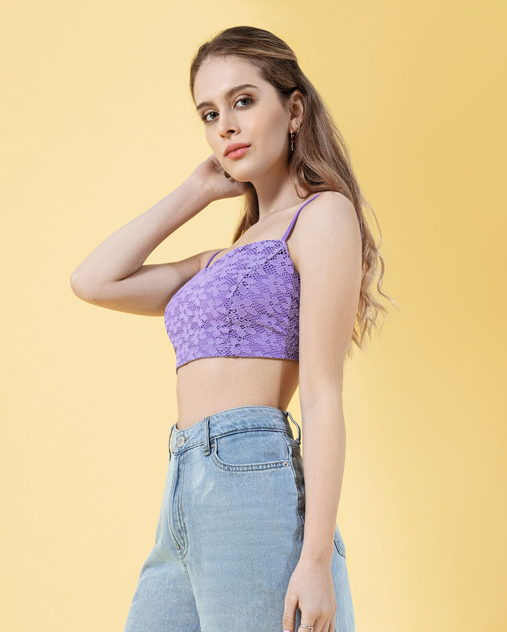 Top lila mujer Clearance