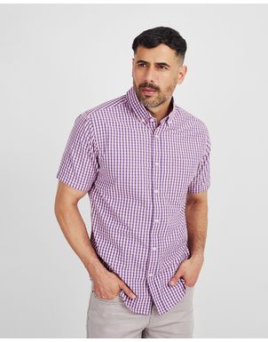 Hombre - Camisas Hombre 1011 Camisas Regular de R$20,01 até R$40,00 Morado  – topitop