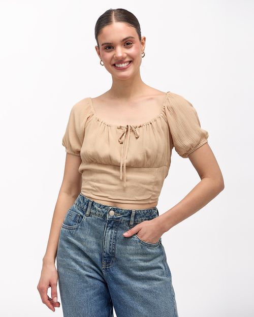 Blusa-Mujer-Nata-Beige-S