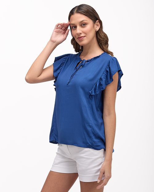 Blusa-Mujer-Lux-Azul-Marino-S