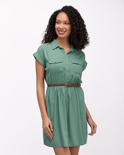 Vestido-Mujer-Indira-Solid-Verde-Pad-S