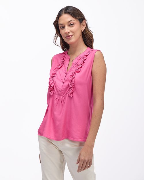 Blusa-Mujer-Rubi-Solido-Fucsia-Intenso-S