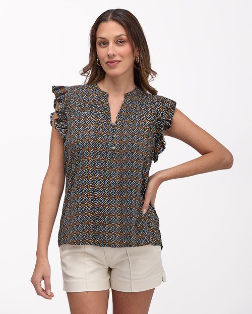 Blusa-Mujer-Rubi-Print-Negro-S