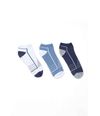 Calcetines-Tripack-x-3-Hombre-Franco-Azul-Denim-Blanco-Acero-Poly-U