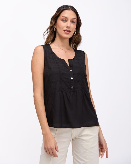 Blusa-Mujer-Maribel-Solid-Negro-S