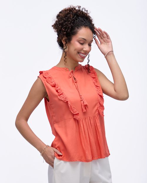 Blusa-Mujer-Alexa-Coral-Carmin-S