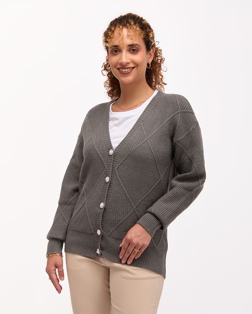Cardigan-Mujer-Chenil-Charcoal-S