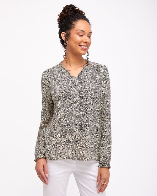 Blusa-Mujer-Agatha-Print-Beige-Crema-S