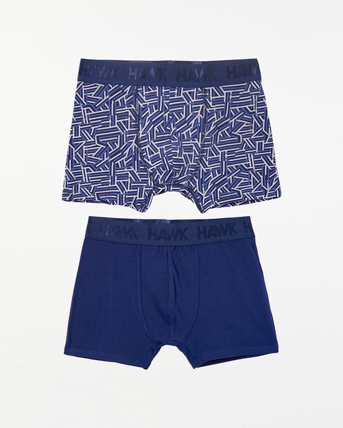 Boxer-Pack-X-2-Hombre-Camir-Azul-Nautico-M