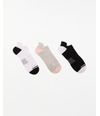 Calcetines-Pack-x-3-Mujer-Cayetana-Blanco-Negro-Melange-U
