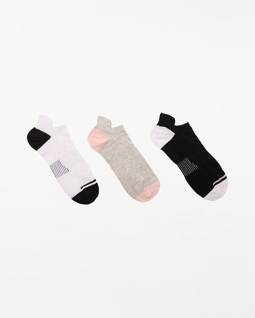 Calcetines-Pack-x-3-Mujer-Cayetana-Blanco-Negro-Melange-U