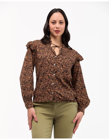 Blusa-Mujer-Agnes-Print-Negro-S