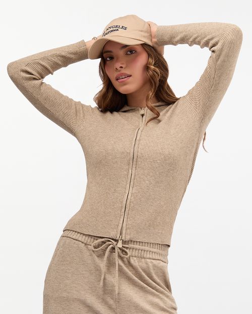 Casaca-Mujer-Viviana-Beige-Melange-S
