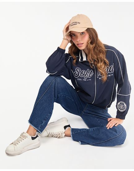 Casaca-Mujer-Darby-Azul-Nautico-Seda-S