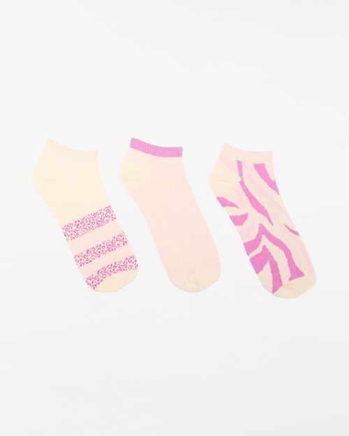 Calcetines-Pack-x-3-Mujer-Lili-Crema-Pastel-U