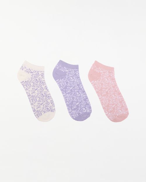 Calcetines-Pack-x-3-Mujer-Lili-Celeste-Lavanda-U