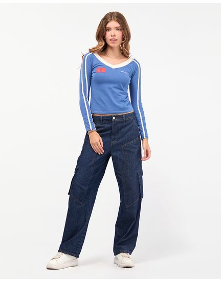Polo-Mujer-Carmen-Azul-S