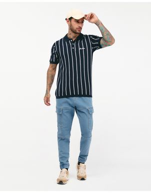 Polo-Cuello-Camisa-Hombre-Gaston-Azul-Pageant-M
