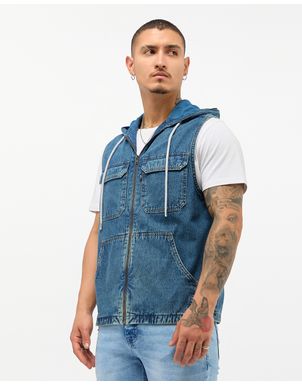 Chaleco-Denim-Hombre-West-Total-Stone-Green-M