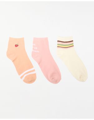 Calcetines-Pack-X-3-Mujer-Daniela-Coco-Rosa-Melon-U
