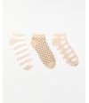 Calcetines-Pack-x-3-Mujer-Lili-Beige-Blanco-Beige-Latte-U