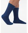 Calcetines-Pack-X-2-Hombre-Formal-Azul-Nautico-U