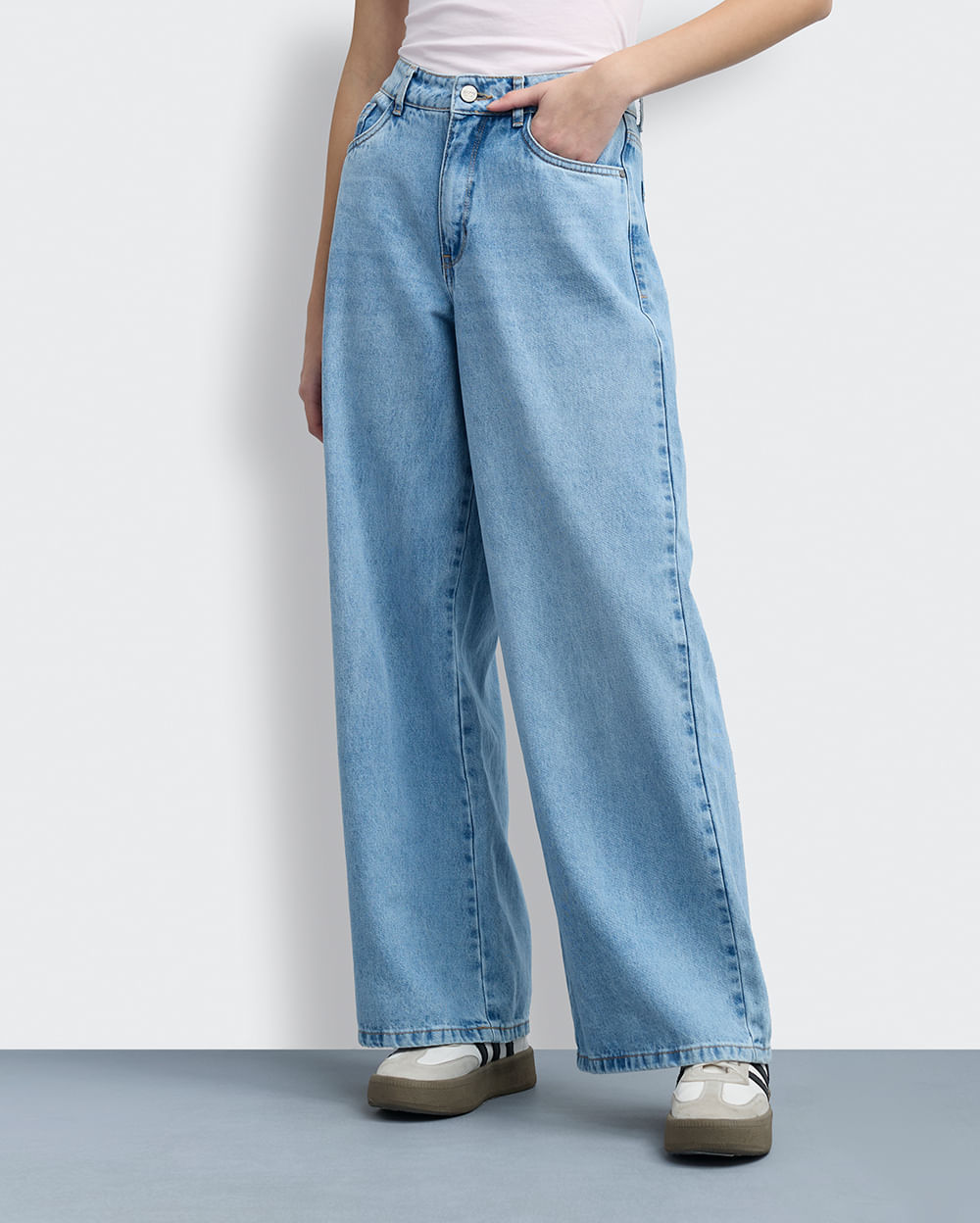 Jean Mujer Zara Total Sky