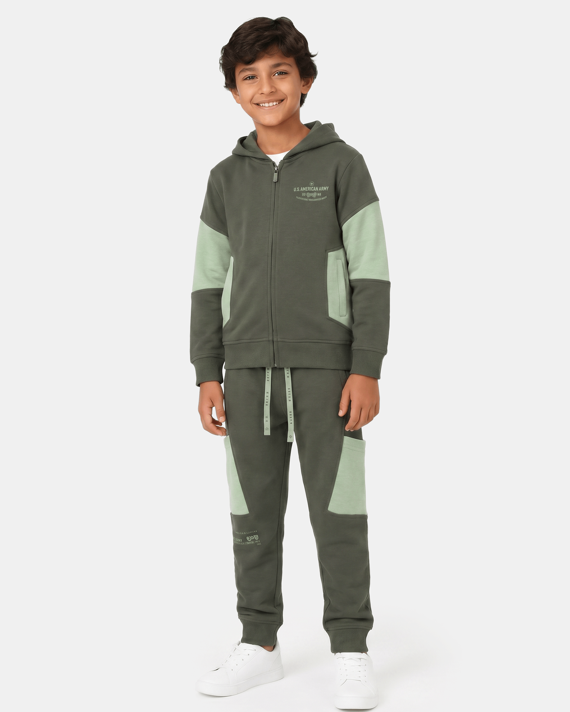 Polera Niño Kalum Verde Vintage